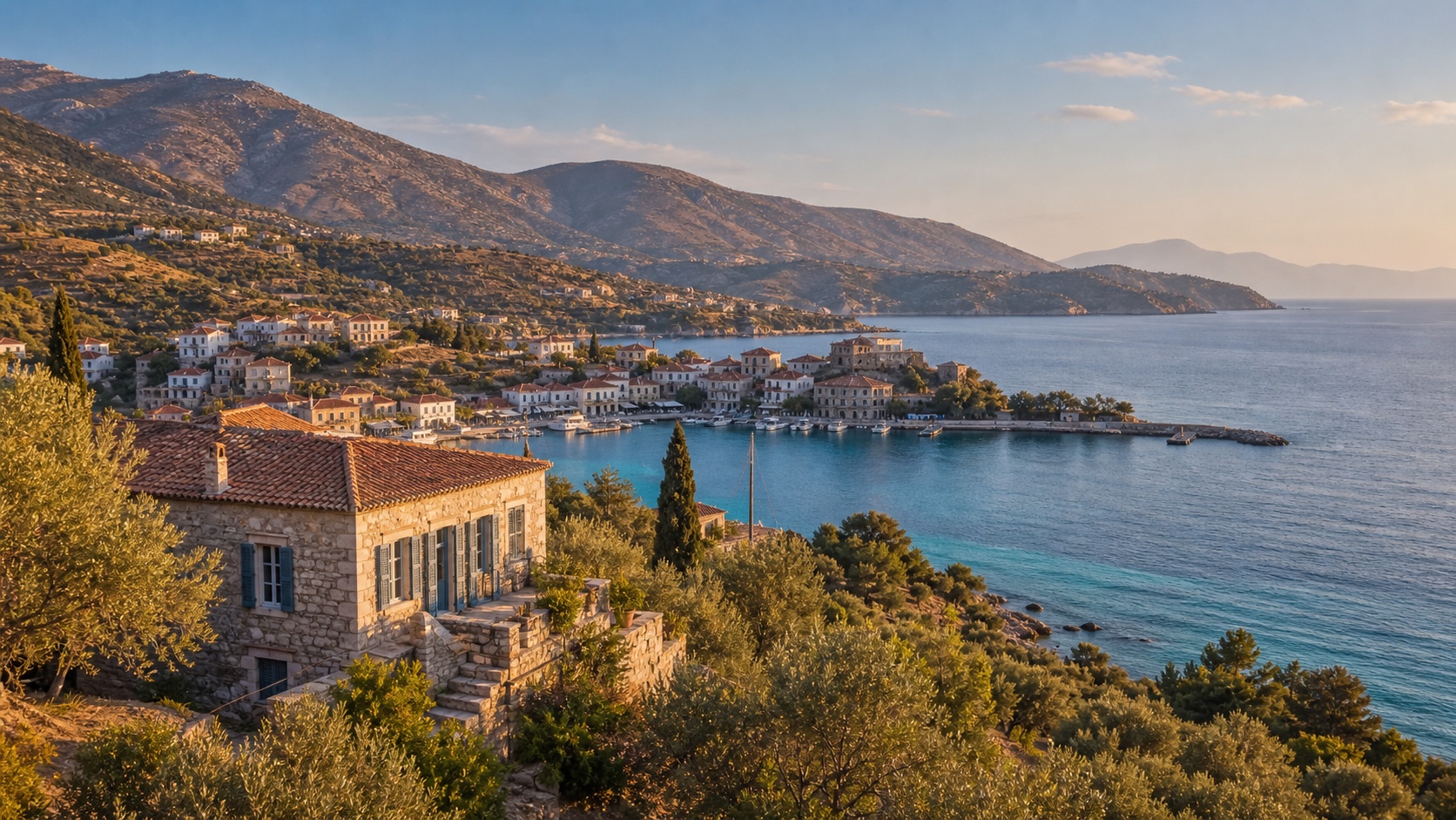 Greek coastal property landscape