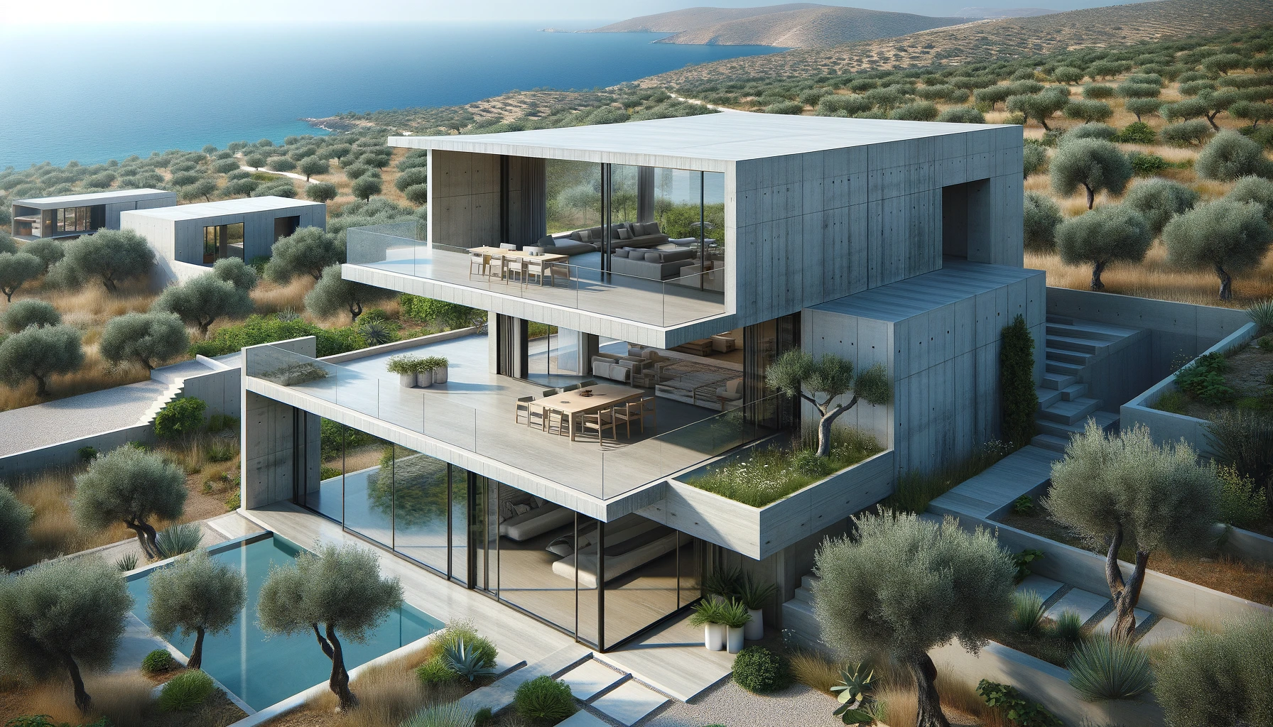 Mediterranean Greek home suited to island living